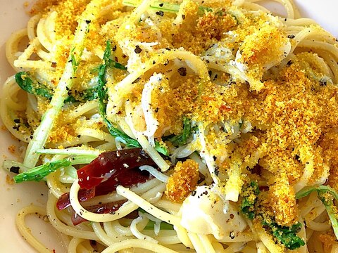 簡単 しらすと水菜のからすみパスタ レシピ 作り方 By めろめろのめろう 楽天レシピ 簡単 しらすと水菜のからすみパスタ レシピ 作り方 By めろめろのめろう 楽天レシピ